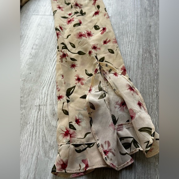 Cotton Candy LA  cream w flowers boho dress, size Small - Picture 4 of 5